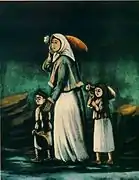 A Peasant Woman with Children Going to Fetch Water, 1900s, Art Museum of Georgia
