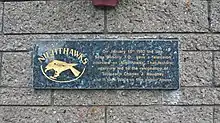 Plaque at Hells Kitchen Bar and Restaurant, Castlerea