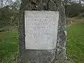 Plaque on the Clifton Goal
