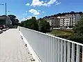 Railing closing off the square overlooking the Gafos river