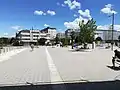 Bus station square with views of Gorgullón Street