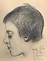My son at seven years old, 1890