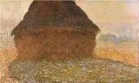 Grainstack in Sunshine, 1891. Oil on canvas. Kunsthaus Zürich.  W1288