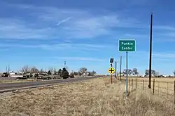 Looking north along State Highway 71 from a point south of its intersection with State Highway 94, November 2021