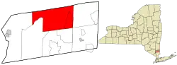 Location of Town of Kent, New York
