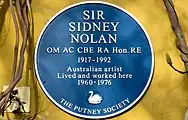 Blue plaque