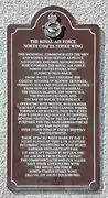 Plaque on front