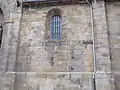 List of the fallen, inscribed in a church of Reinosa, Cantabria.