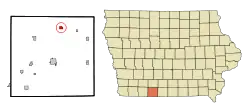 Location of Tingley, Iowa