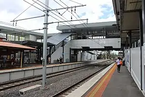 Citybound view from Platform 2 facing Platform 1 at Ringwood