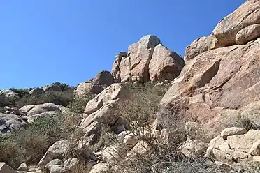 Rocks at the summit of Bishop Peak