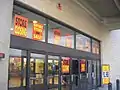 Store Closing Banners at one store entry