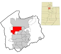 Location within Salt Lake County