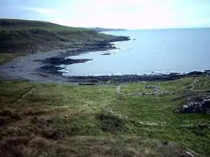 Salt Pans Bay, site of an ancient fort.  photo by Jeff Wells