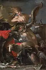 Allegory of Fortune (1658), oil on canvas, 198 x 133&nbsp;cm., J. Paul Getty Museum