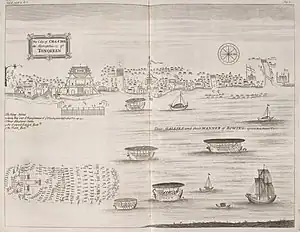 Lord Trịnh's Ngũ Long Lầu (the largest building in the picture)