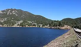 San Isabel, with Lake Isabel in the foreground.