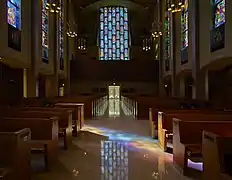 View down the nave toward the gallery