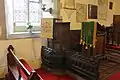 Carved roode and pulpit