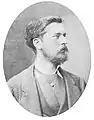 John Singer Sargent in a pleated Ascot tie c. 1880