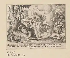 God Creating Eve  Étienne Delaune