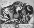 Print of Carracci's work by Sebastiano Vaiani, 1627