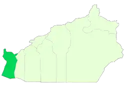 Location of Garmsar County in&nbsp;Semnan&nbsp;province