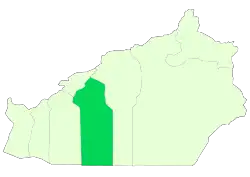 Location of Semnan County in Semnan province