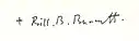 Bill Burnett's signature