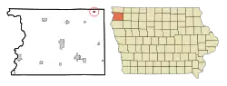 Location of Matlock, Iowa