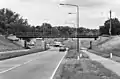 Railway bridge in 's-Hertogenbosch crossing Vlijmenseweg.