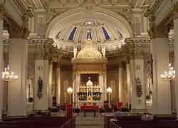 View up the nave toward the sanctuary
