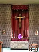 The high altar in St Michael and St George's church, c.2004.