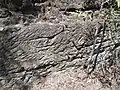 Staircase Range Cutting, near Springsure, Queensland - detail of hand tooling
