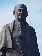 Upper portion of the statue. Viewing gallery at a height of 130m is also seen.