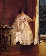 Lady at a Window Feeding Birds, c. 1859