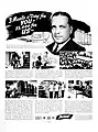 Advertisement for Monel with a portrait of Otto. K. Eitel, 1937.