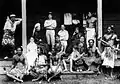 Stevenson family and servants, Vailima, 31 July 1892.