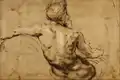 Study of a river personification for the painting