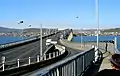 Entering the bridge from the west side
