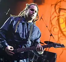 Balsamo performing with Evanescence in 2009