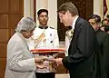Ambassador Lars-Olof Lindgren (2007–2012) and President A. P. J. Abdul Kalam.