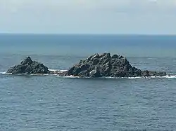 The Brisons, viewed from Cape Cornwall
The Brisons seen from Porth Nanven beach