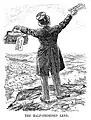 Rutenberg caricatured in Punch on 7 June 1922, whilst the concession was being actively discussed during the British House of Lords debates on the Mandate for Palestine.
