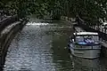 Boat on the River Witham in Lincoln