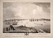 The Town and harbour as it appears from George's Island