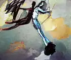 The air meeting, oil on canvas, 50 × 40&nbsp;cm, 1975