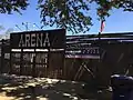 The gate to the arena at the Yolo County Fairgrounds