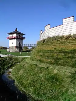 Reconstructed Roman watchtower built in 2011