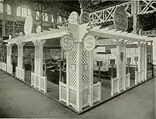 An exhibit space at an exposition